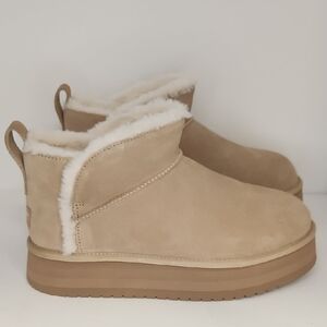 Koolaburra By UGG Tan Shearling Winter Boots